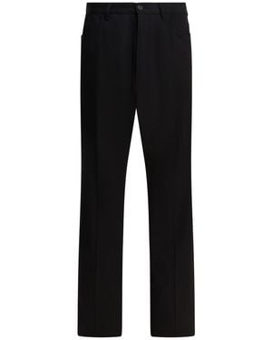 Balenciaga Wool Tailored Pants - Black