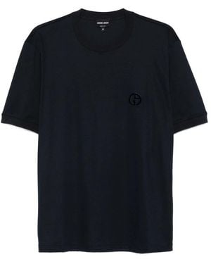 Tシャツ・カットソー GIORGIO ARMANI Men T Shirts 3GST52 SJP4Z UC99 Black Organic Cotton Knit T-Shirt | Armani Exchange