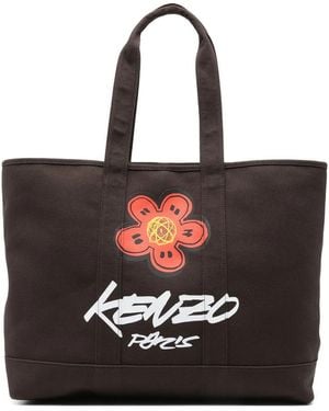 バッグ KENZO tote bag black leather LARGE TOTE BAG | KENZO(ケンゾー) / バッグ トートバッグ
