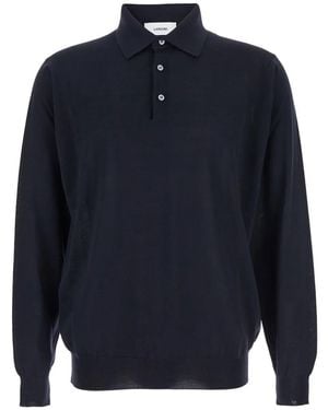 Lardini Virgin Wool Polo - Blue