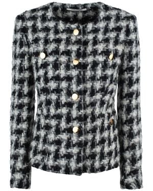 Tagliatore Bouclé Fabric Chanel Jacket - Black