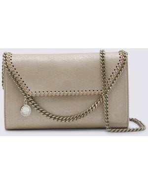 Stella McCartney Faux Leather Falabella Mini Crossbody Shoulder Bag - Gray
