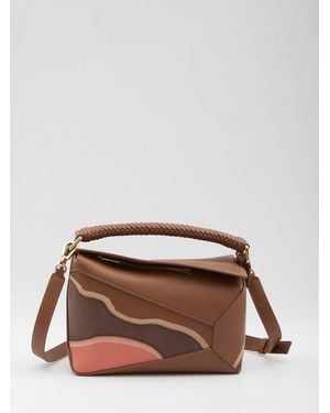 Loewe Small Puzzle Edge Bag - Brown