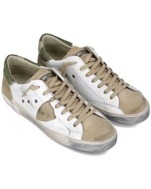 Philippe Model Prsx Low Sneakers Shoes - Metallic