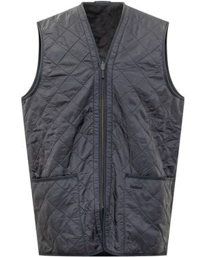 Barbour Quilted Vest With Zip - Grey