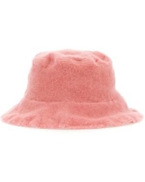 Comme des Garçons Wool Bucket Hat - Pink