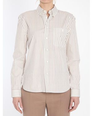 Saint Laurent Striped Shirt - White