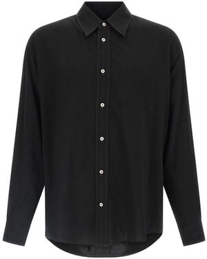 Lemaire Viscose Wool Shirt - Black