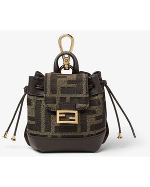 Fendi Nano Backpack Charm - Black
