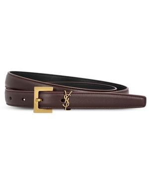 Saint Laurent Belts - White