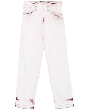 FEDERICO CINA Regular 5 Pocket Denim Clothing - White