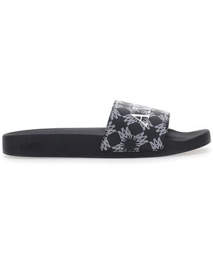 Amiri Sandals With Logo Lettering On The Front - White