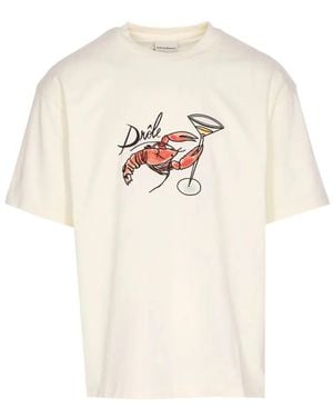 Drole de Monsieur "le T-shirt Homard" T-shirt Clothing - White
