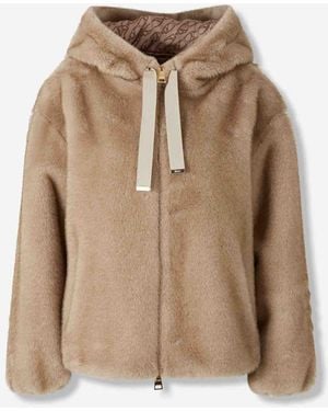 Herno Long Puffer Jacket - Natural