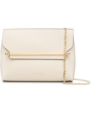 Strathberry Stylist Leather Vanilla Bags - Natural
