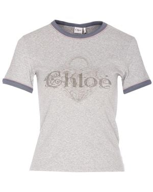 Chloé T-Shirts And Polos - Grey