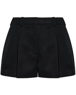 Givenchy Wool Pleated Shorts - Black