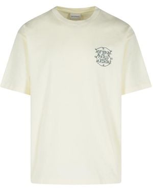 Drole de Monsieur Cream Cotton T-Shirt - White