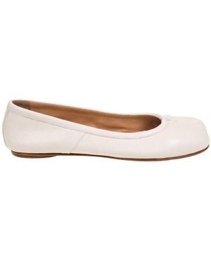 Maison Margiela Soft Leather Ballerina - Natural