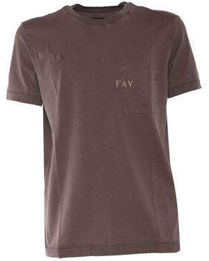 Fay T-Shirt M/C - Brown