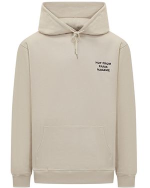 Drole de Monsieur Slogan Hoodie - White