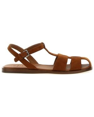 サンダル・ミュール CHURCHS ODYSSEY FLAT SANDALS IN NAPPA CHURCH'S Odyssey flat sandals in nappa - Black
