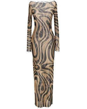 Emilio Pucci Marble Dress - Metallic