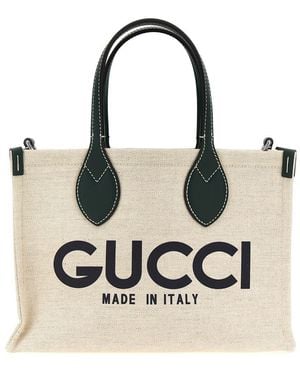 Gucci Mini Logo Shopping Bag - White