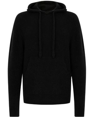 Laneus Wool Hoodie - Black