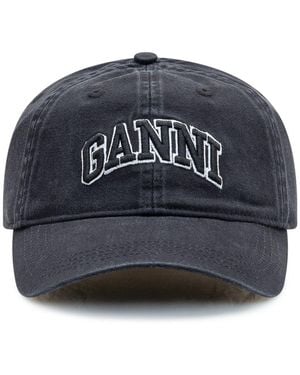 Ganni Washed Cap - Blue