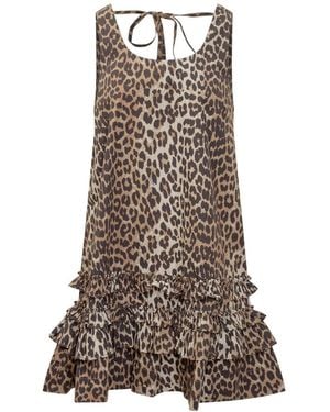 Ganni Mini Dress - Brown