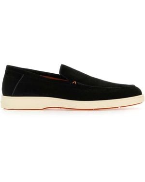 Santoni Moccasters - Black
