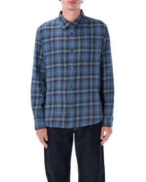 Stussy Beach Plaid Shirt - Blue