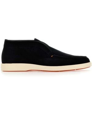 Santoni Moccasters - Black