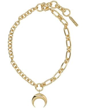 Marine Serre Charm Necklace - Metallic