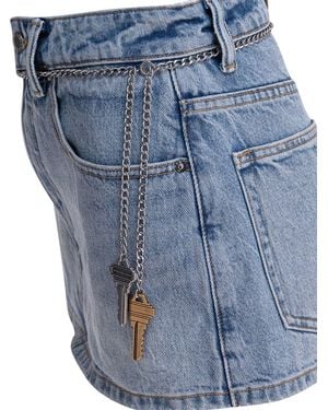 Alexander Wang Regenerated Denim Shorts - Blue