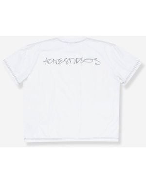 Acne Studios Logo T-Shirt - White