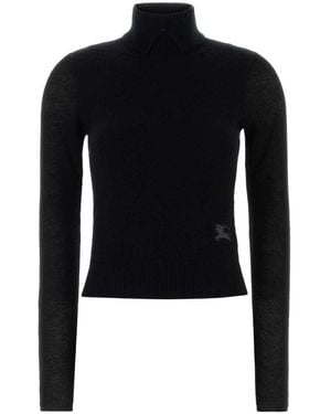Burberry Wool Blend Sweater - Black