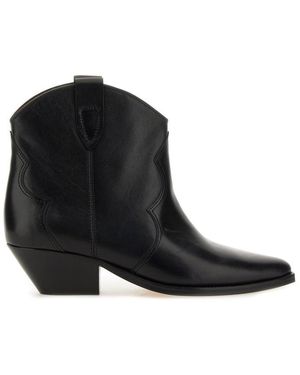 Isabel Marant Dewina Leather Bootie - Black