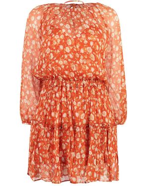 Zamattio Riviera Silk Mini Dress - Orange