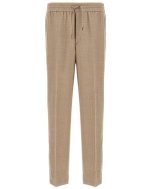 Brioni 'Asolo' Trousers - Natural