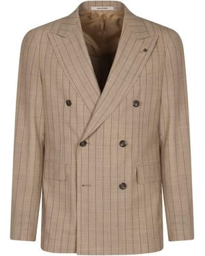 Tagliatore Virgin Wool Two-Piece Suit - Brown