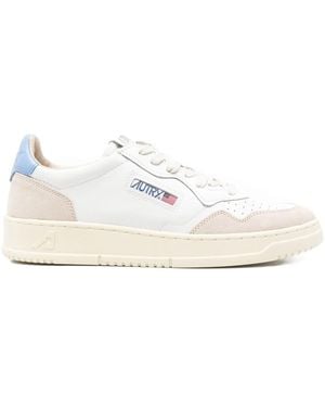 Autry Medalist Low Leat/Suede Shoes - White