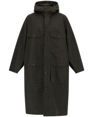Lemaire 'Utility Raincoat' Trench Coat - Black