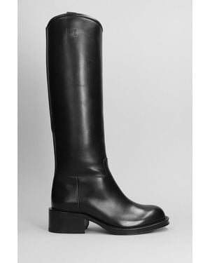 Lanvin Medley Riding Boots Low Heels Boots - Black