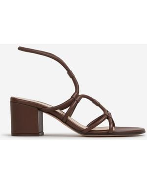 Gianvito Rossi Low Heel Sandal - Natural