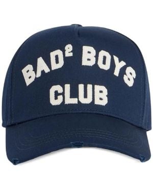 DSquared² Baseball Gabardine Cap Accessories - Blue