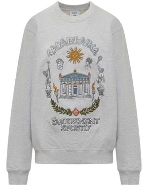 CASABLANCA Le Temple Sweatshirt - Grey