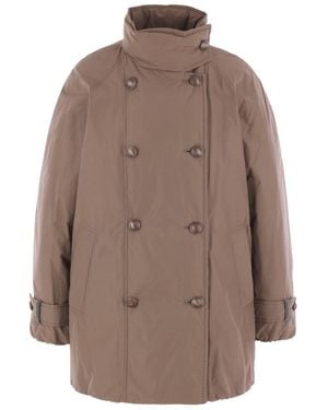 Brunello Cucinelli Short Down Jacket - Brown