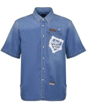 Evisu Shirts - Blue